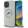 Karl Lagerfeld Silicone Double Heads And Circle MagSafe - Etui do iPhone 16 Pro (beżowy)