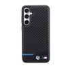 BMW Leather Carbon Blue Line - Etui Samsung Galaxy S23 FE (czarny)