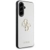 Guess Grained Big 4G Logo Small Classic Logo - Etui do Samsung Galaxy A56 5G (beżowy)
