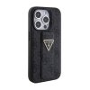 Guess Grip Stand 4G Triangle Strass Logo - Etui iPhone 15 Pro (czarny)