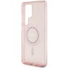 Guess Rhinestones Printed Classic Logo MagSafe - Etui do Samsung Galaxy S25 Ultra (różowy)