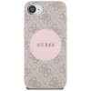 Guess 4G Circle Classic Logo MagSafe - Etui do iPhone 16e (różowo)