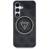 Guess 4G Glitter Triangle Buttons MagSafe - Etui do Samsung Galaxy S25+ (czarny)