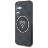 Guess 4G Glitter Triangle Buttons MagSafe - Etui do Samsung Galaxy S25 (czarny)