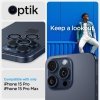 Spigen Optik Pro GLAS.TR EZ Fit Camera Protector 2-Pack - Szkło ochronne na obiektyw do iPhone 15 Pro / 15 Pro Max / iPhone 14 P