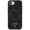 Guess 4G Ring Triangle Logo MagSafe - Etui do iPhone 16e (czarny)