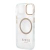 Guess Metal Outline Magsafe - Etui iPhone 13 (przezroczysty / złoty)