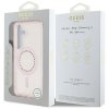 Guess Rhinestones Printed Classic Logo MagSafe - Etui do Samsung Galaxy S25 (różowy)