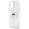 Karl Lagerfeld IML Metal Choupette Head MagSafe - Etui iPhone 12 / iPhone 12 Pro (biały)