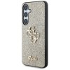 Guess Fixed Glitter Big 4G Metal Logo - Etui do Samsung Galaxy S25 (złoty)