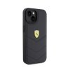 Ferrari Quilted Metal Logo - Etui iPhone 15 (czarny)