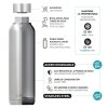 Quokka Solid - Butelka termiczna ze stali nierdzewnej 510 ml (White)