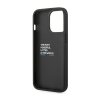 BMW Leather Carbon Blue Line – Etui iPhone 14 Pro (Czarny)