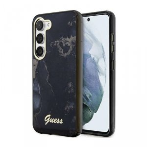 Guess Golden Marble Collection - Etui Samsung Galaxy S23 (czarny)