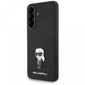 Karl Lagerfeld Fixed Glitter Ikonik Logo Metal Pin - Etui do Samsung Galaxy A56 5G (czarny)