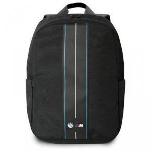 BMW Nylon Blue Stripe - Plecak na notebooka 16 (czarny)