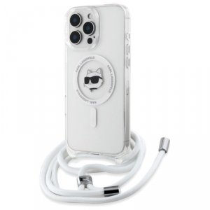 Karl Lagerfeld IML Choupette Head & Cord MagSafe - Etui iPhone 16 Pro (przezroczysty)