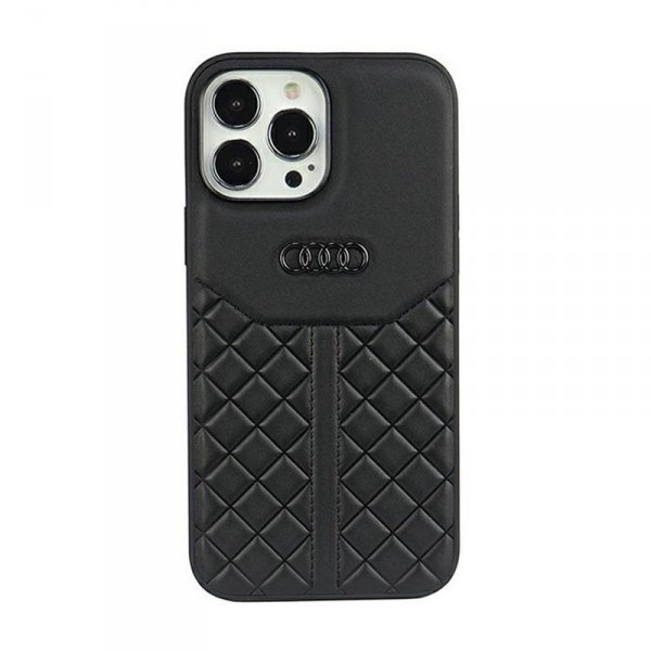 Audi Genuine Leather - Etui iPhone 13 Pro Max (Czarny)