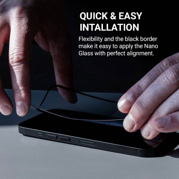 Crong Nano Glass - Niepękające szkło hybrydowe iPhone 16 / iPhone 15