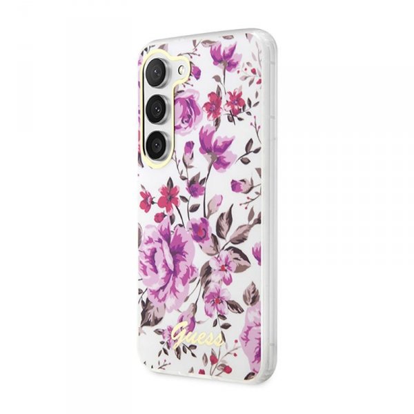 Guess Flower Collection - Etui Samsung Galaxy S23 (biały)