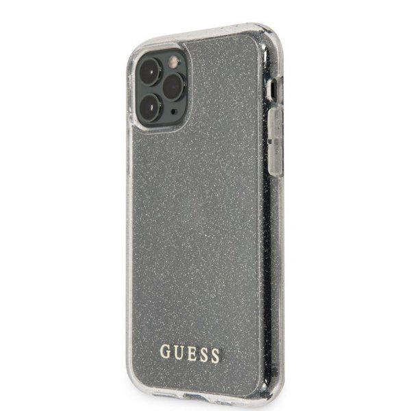 Guess Glitter Case - Etui iPhone 11 Pro Max (Silver)