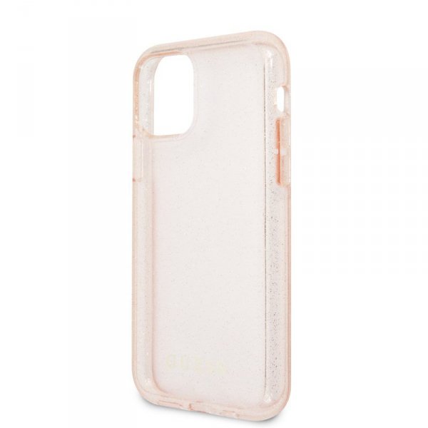 Guess Glitter Case - Etui iPhone 11 Pro Max (Pink)
