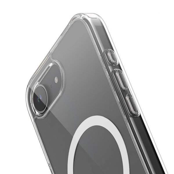 Crong Clear MAG Cover - Etui iPhone 16e MagSafe (przezroczysty)