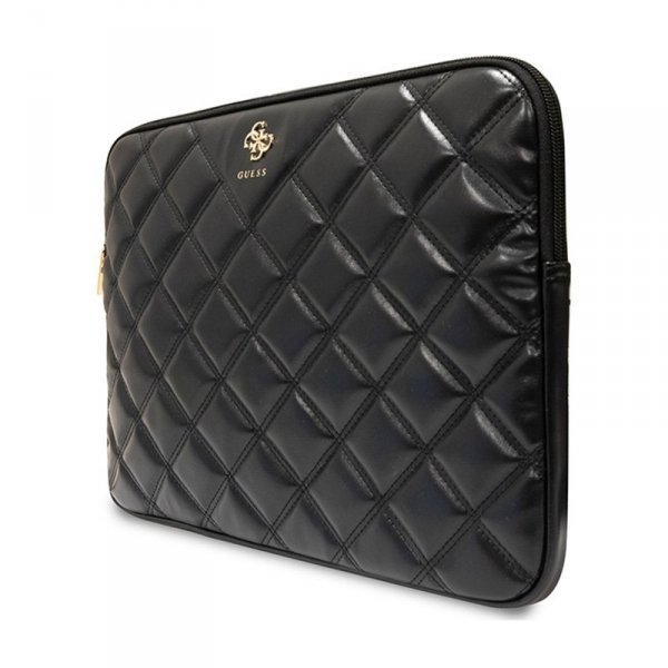 Guess Quilted 4G Sleeve - Etui na notebooka 15&quot; / 16&quot; (czarny)