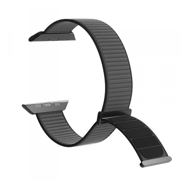 PURO Nylon Sport - Pasek do Apple Watch 44/45/46/49 mm (Czarny)