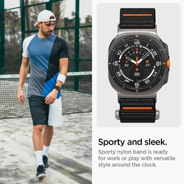 Spigen DuraPro Flex - Pasek do Samsung Galaxy Watch Ultra 47 mm (2025/2024) (Czarny)