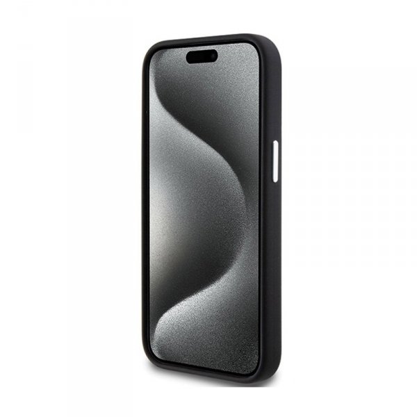 BMW Signature Liquid Silicone MagSafe - Etui iPhone 15 (czarny)
