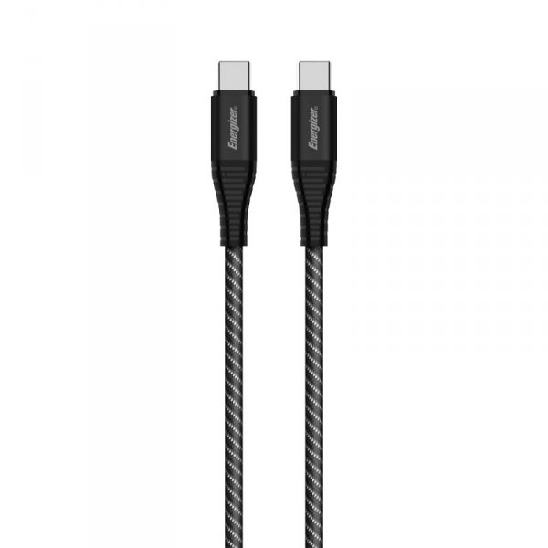Energizer Ultimate - Kabel połączeniowy USB-C do USB-C 100W 2m (Czarny)