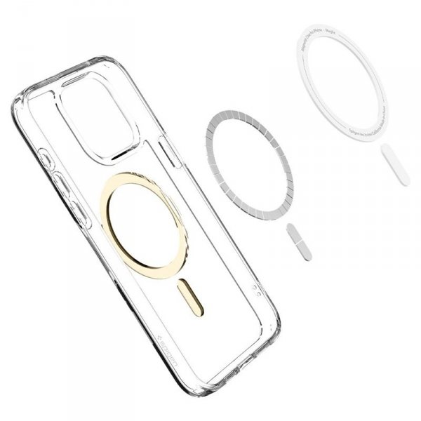 Spigen Ultra Hybrid Mag MagSafe - Etui do iPhone 15 Pro (Gold)