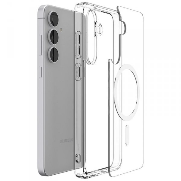 Spigen Ultra Hybrid Mag MagSafe - Etui do Samsung Galaxy S25 FE (Clear/White)