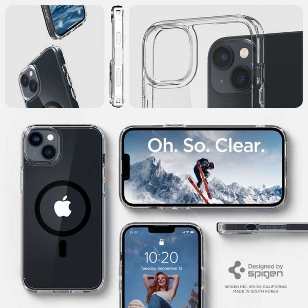 Spigen Ultra Hybrid Mag MagSafe – Etui do iPhone 15 Plus / iPhone 14 Plus (Czarny)