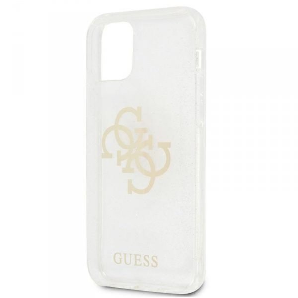 Guess Glitter 4G Big Logo - Etui iPhone 12 Pro Max (przezroczysty)