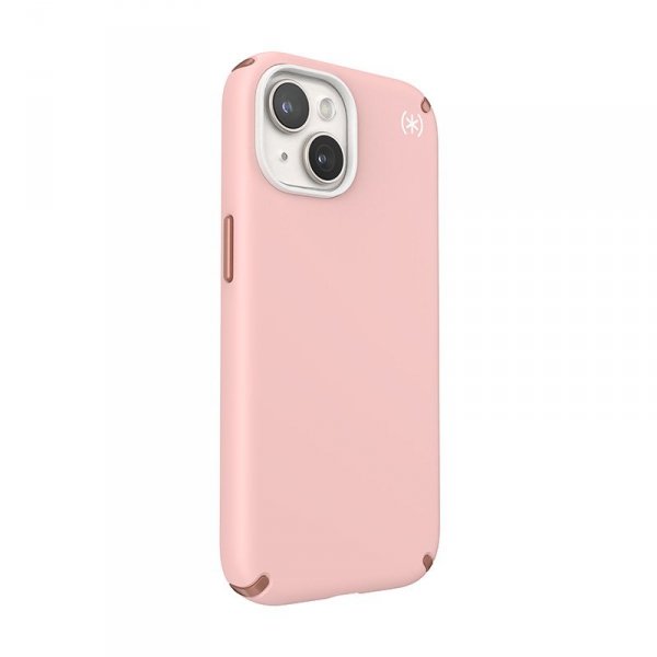 Speck Presidio2 Pro - Etui iPhone 16e / iPhone 15 / iPhone 14 / iPhone 13 (Dahlia Pink / Rose Copper / White)