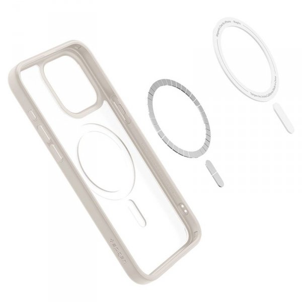 Spigen Ultra Hybrid Mag MagSafe - Etui do iPhone 15 Pro (Frost Natural Titanium)