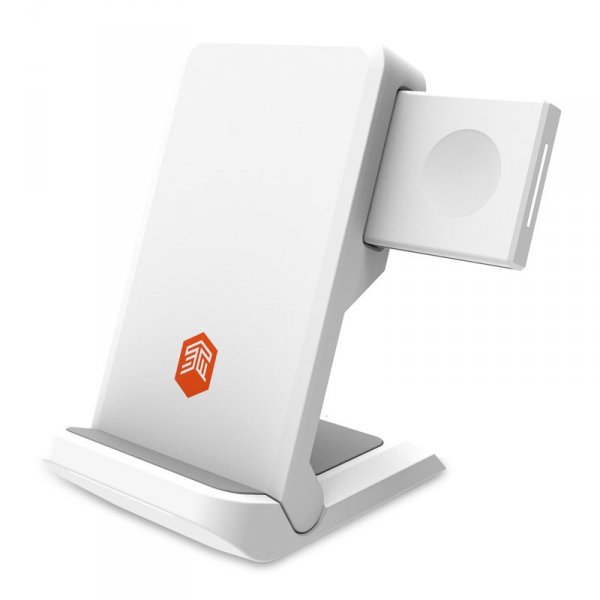 STM ChargeTree Go – Mobilna ładowarka bezprzewodowa 3w1 do iPhone, AirPods i Apple Watch (biały)