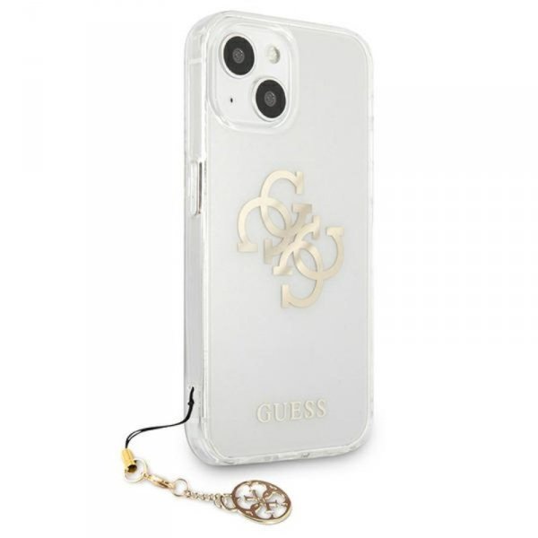 Guess 4G Big Logo Charm Gold- Etui iPhone 13 mini (złoty charms)