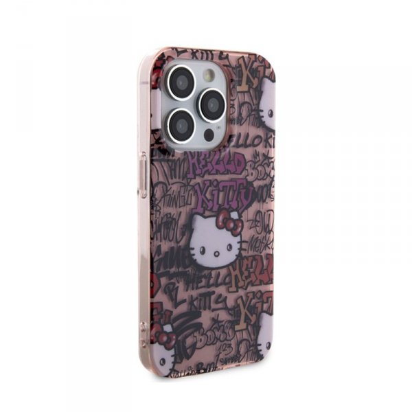 Hello Kitty IML Tags Graffiti - Etui iPhone 13 Pro Max (różowy)