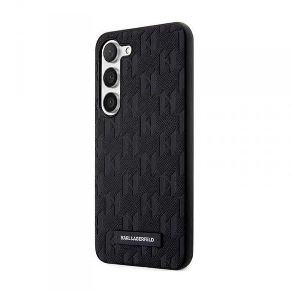 Karl Lagerfeld Saffiano Monogram Metal Logo - Etui Samsung Galaxy S24 (czarny)