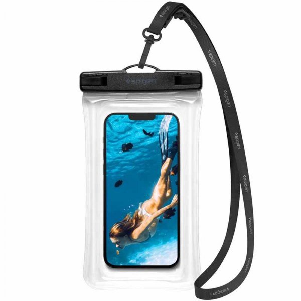 Spigen A610 Universal Waterproof Float Case - Etui do smartfonów do 6.9&quot; (Przezoczysty)