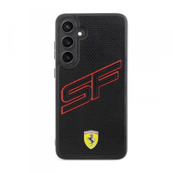Ferrari Big SF Perforated - Etui Samsung Galaxy S24+ (czarny)