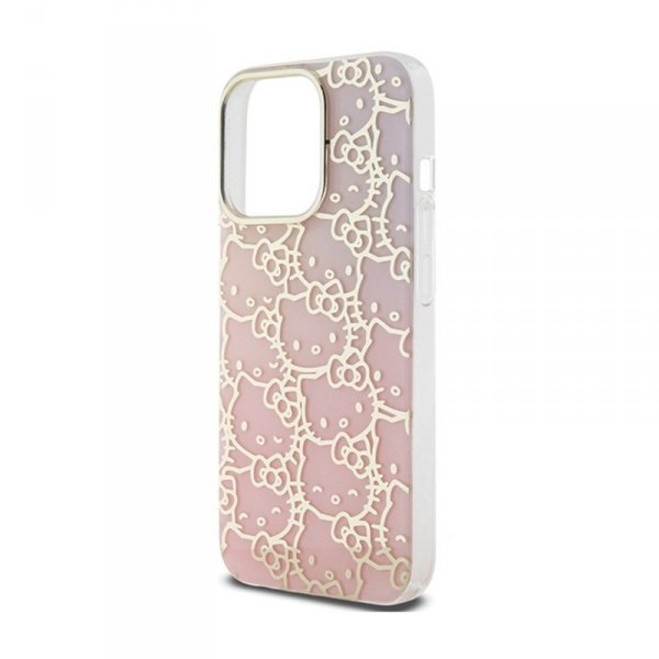 Hello Kitty IML Gradient Electrop Crowded Kitty Head - Etui iPhone 13 Pro (różowy)