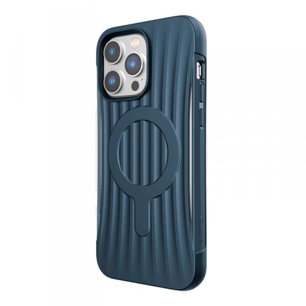 X-Doria Raptic Clutch MagSafe - Biodegradowalne etui iPhone 14 Pro Max (Drop-Tested 3m) (Marine Blue)