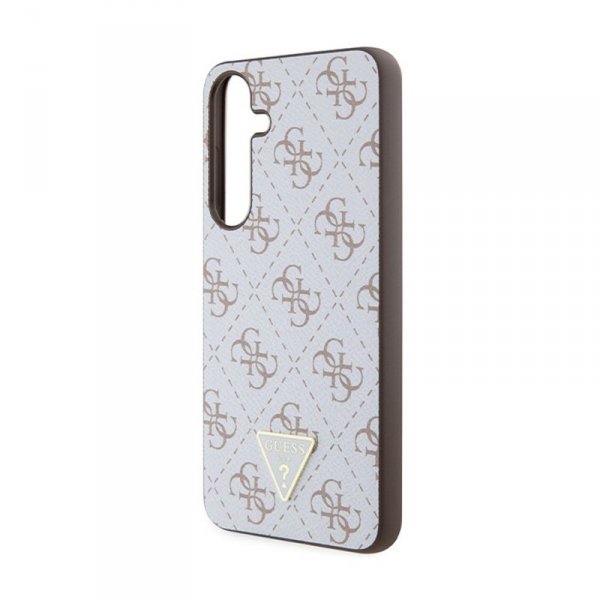 Guess 4G Triangle Metal Logo - Etui Samsung Galaxy S24+ (biały)