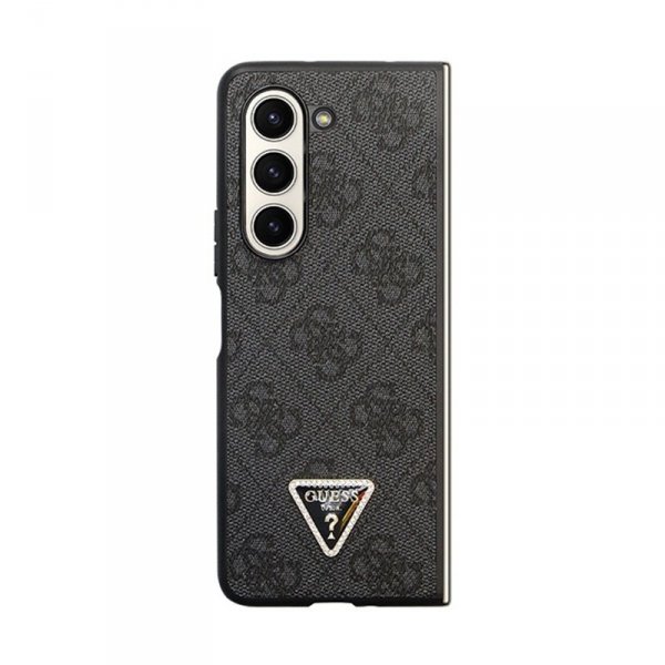 Guess Leather 4G Diamond Triangle - Etui Samsung Z Fold 5 (czarny)