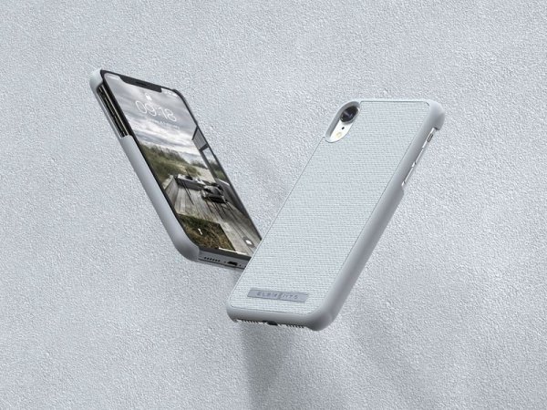 Nordic Elements Original Idun - Materiałowe etui iPhone XR (Light Grey)