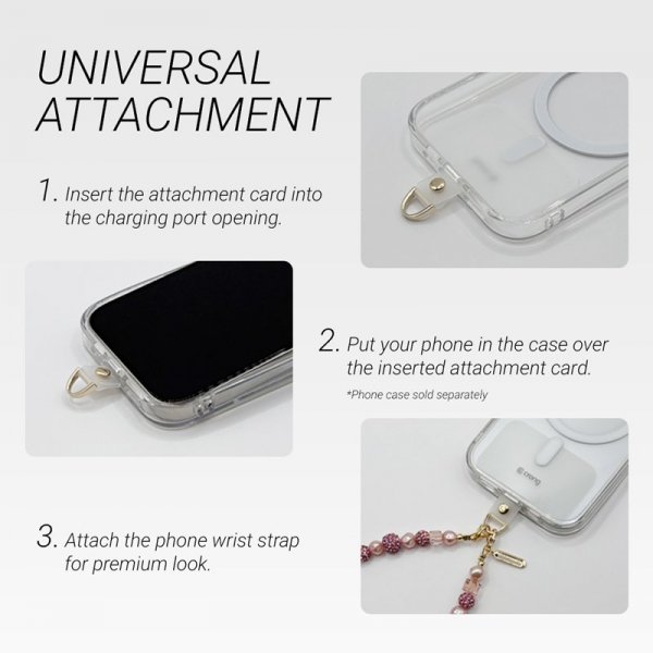 Crong Phone Charm - Smycz zawieszka do telefonu (Color Crystals)